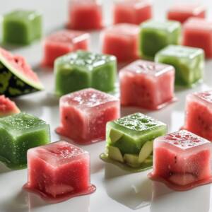 Watermelon & Apple Ice Cubes